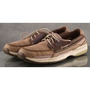 Dunham Captain $160 Men's Boat Shoes Size 11.5 Leather Tan Brown